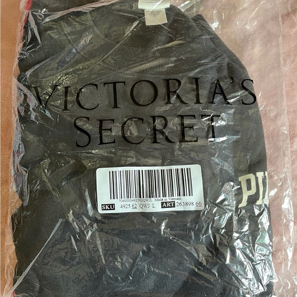 VS Pink Black Varsity Pullover with Red Plaid
Large - Picture 4 of 5